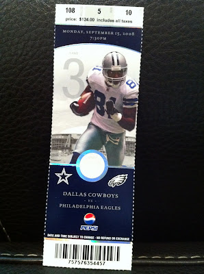 Ticket Stubs: Dallas Cowboys vs. Philadelphia Eagles