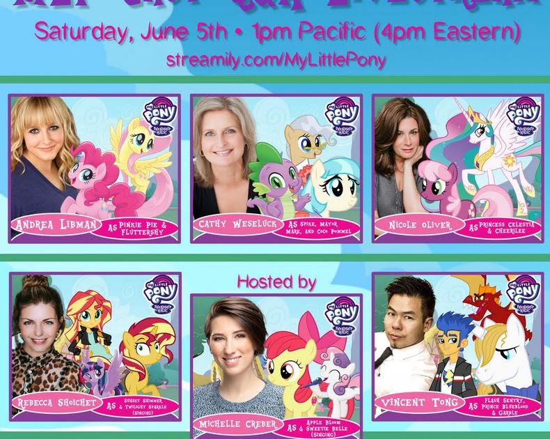 Equestria Daily MLP Stuff! Cast Q&A panel Happening Today at 1 PM PST
