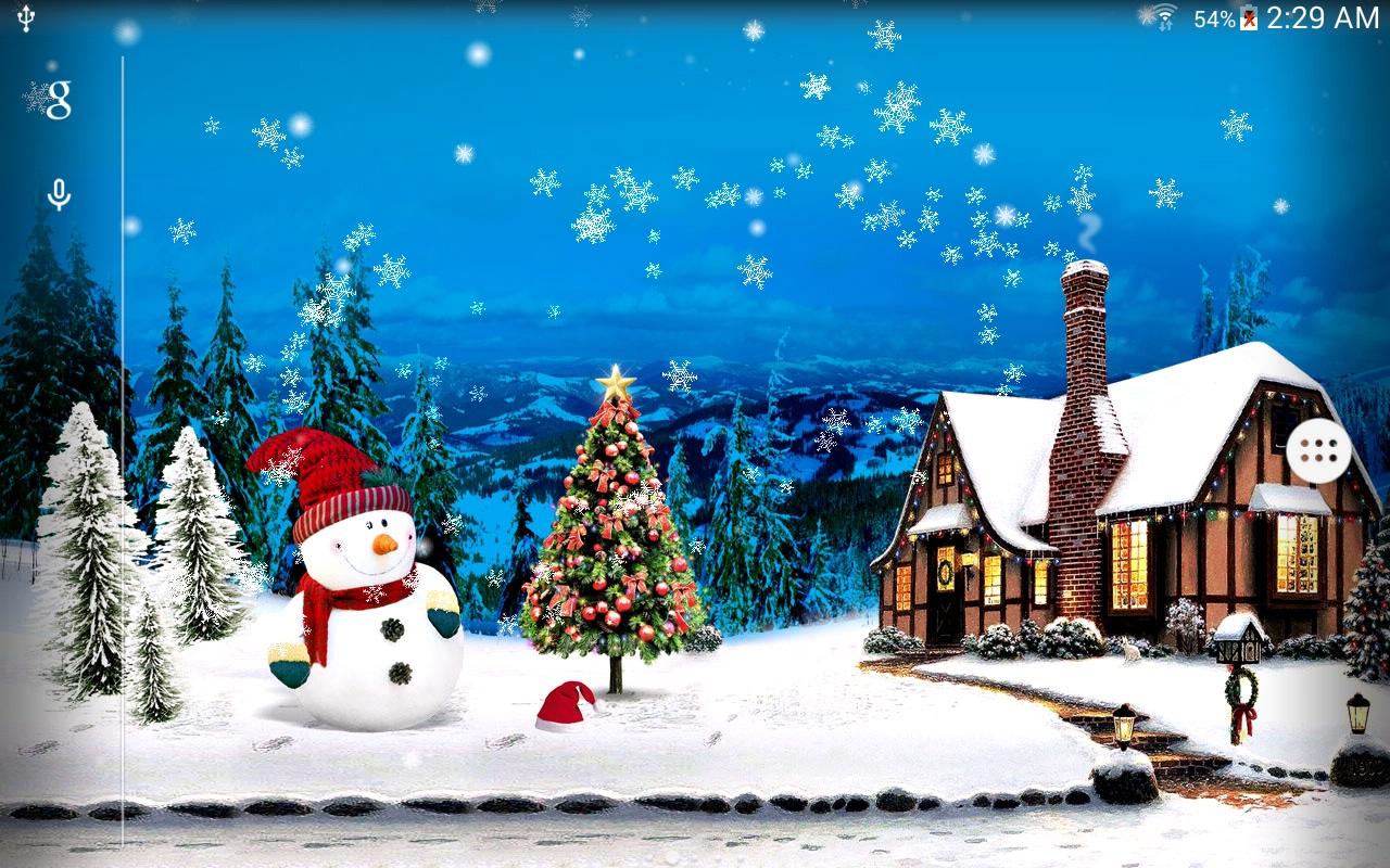 Fond d'écran animé noël neige Fonds d'écran HD