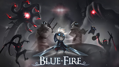 Blue Fire Game Logo