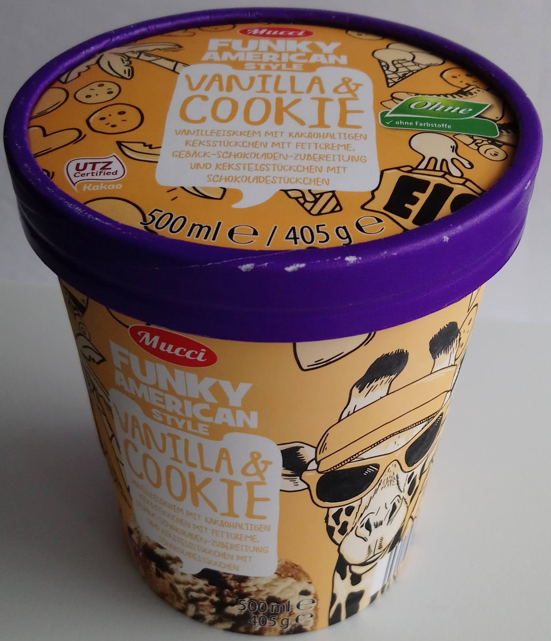 Chwile zasłodzenia lody Aldi Mucci Funky American Style Vanilla & Cookie