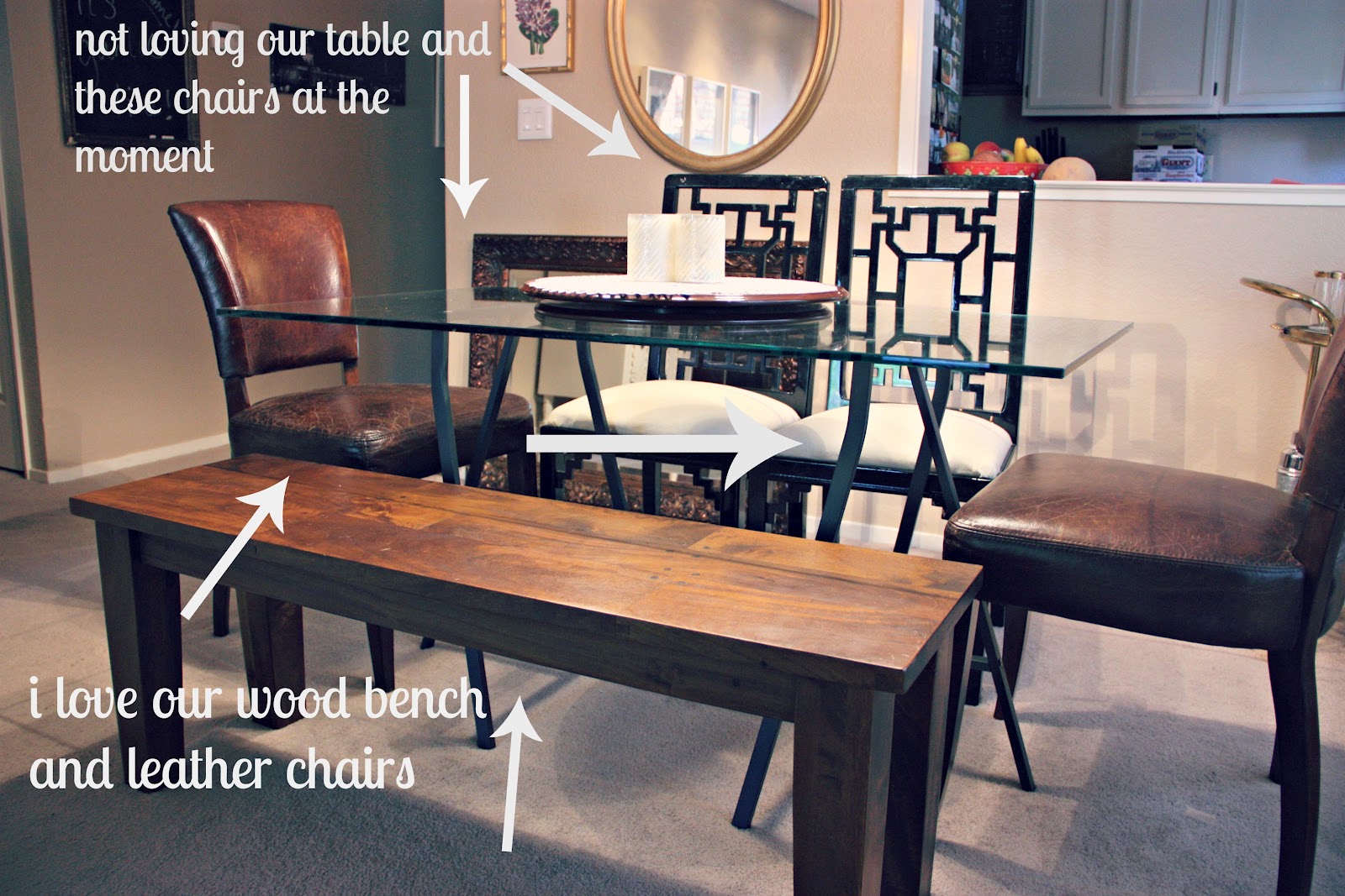 islay street style round or rectangle dining table with bench?