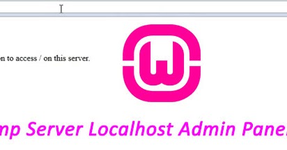 WampServer - Forbidden - You don't have permission to Access / on this