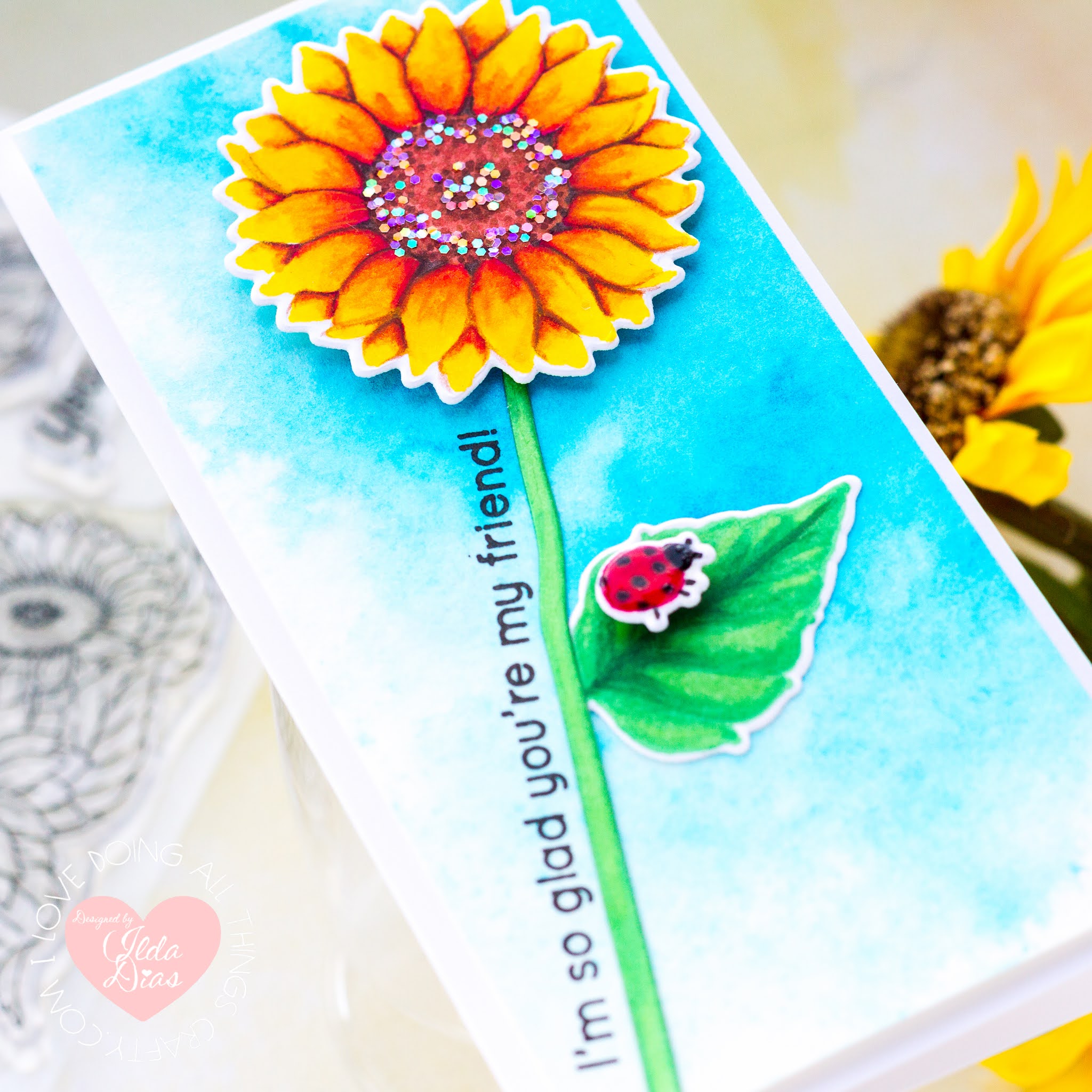 I Love Doing All Things Crafty Sunshine & Sunflowers Friend Ship Cards