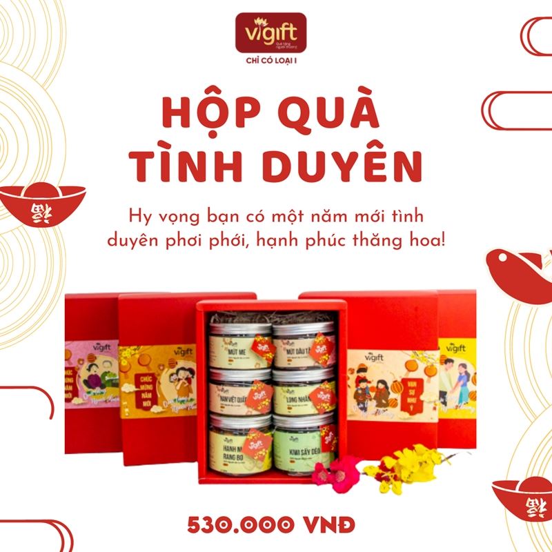 [Ngọt] ViGift Hộp Quà ViGift 6 Tình Duyên