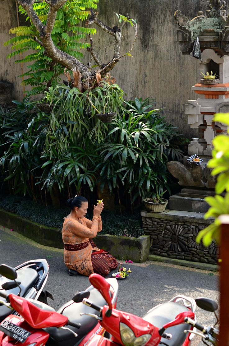 Bali, Indonesia, Offering, Indonesian woman, Ubu Oka,