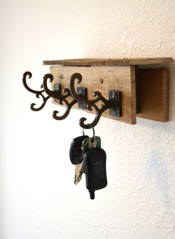 porta chaves de madeira reuso