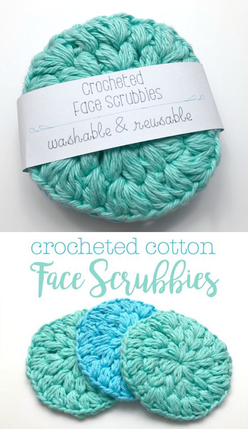 Beautiful Skills Crochet Knitting Quilting Crocheted Cotton Face Scrubbies Free Pattern