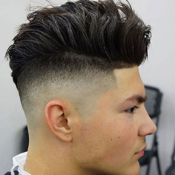 Messy Wavy Hair with High Skin Fade and Line Up | 30 Different Types of High-Fade Haircuts | NeoStopZone