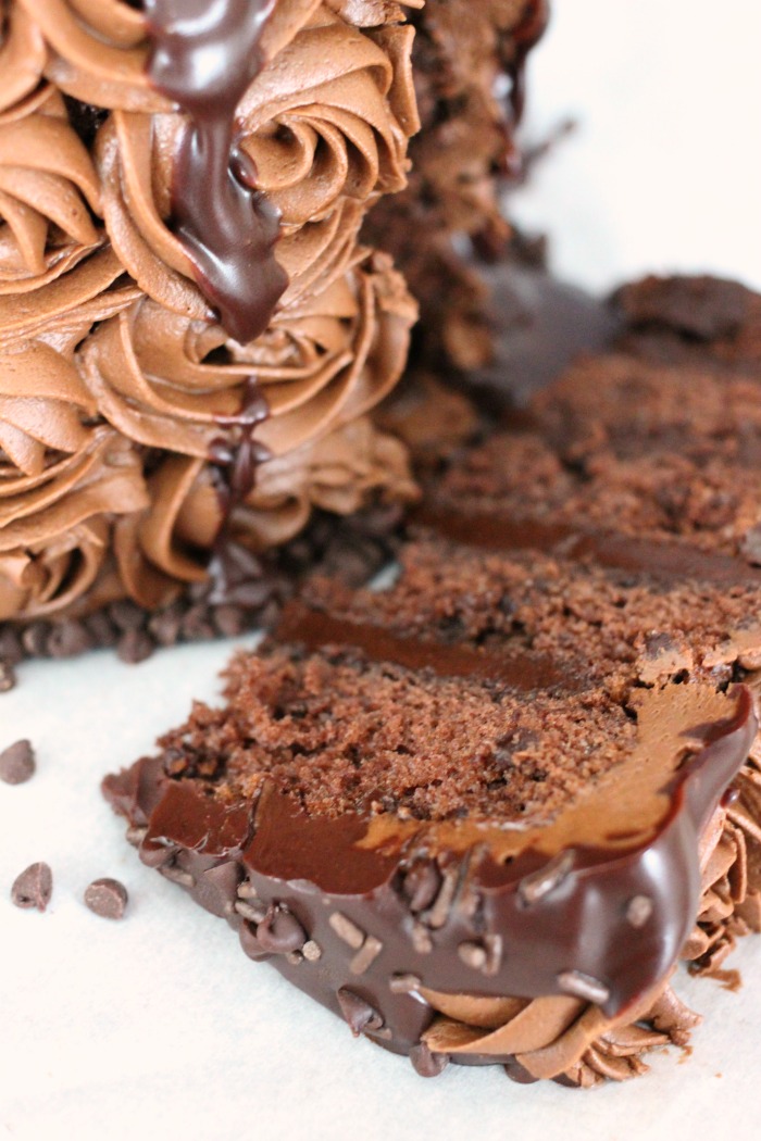 Mama Loves Food! Easy Chocolate Overload Cake made with Box Cake Mix