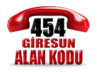 0454 Giresun telefon alan kodu