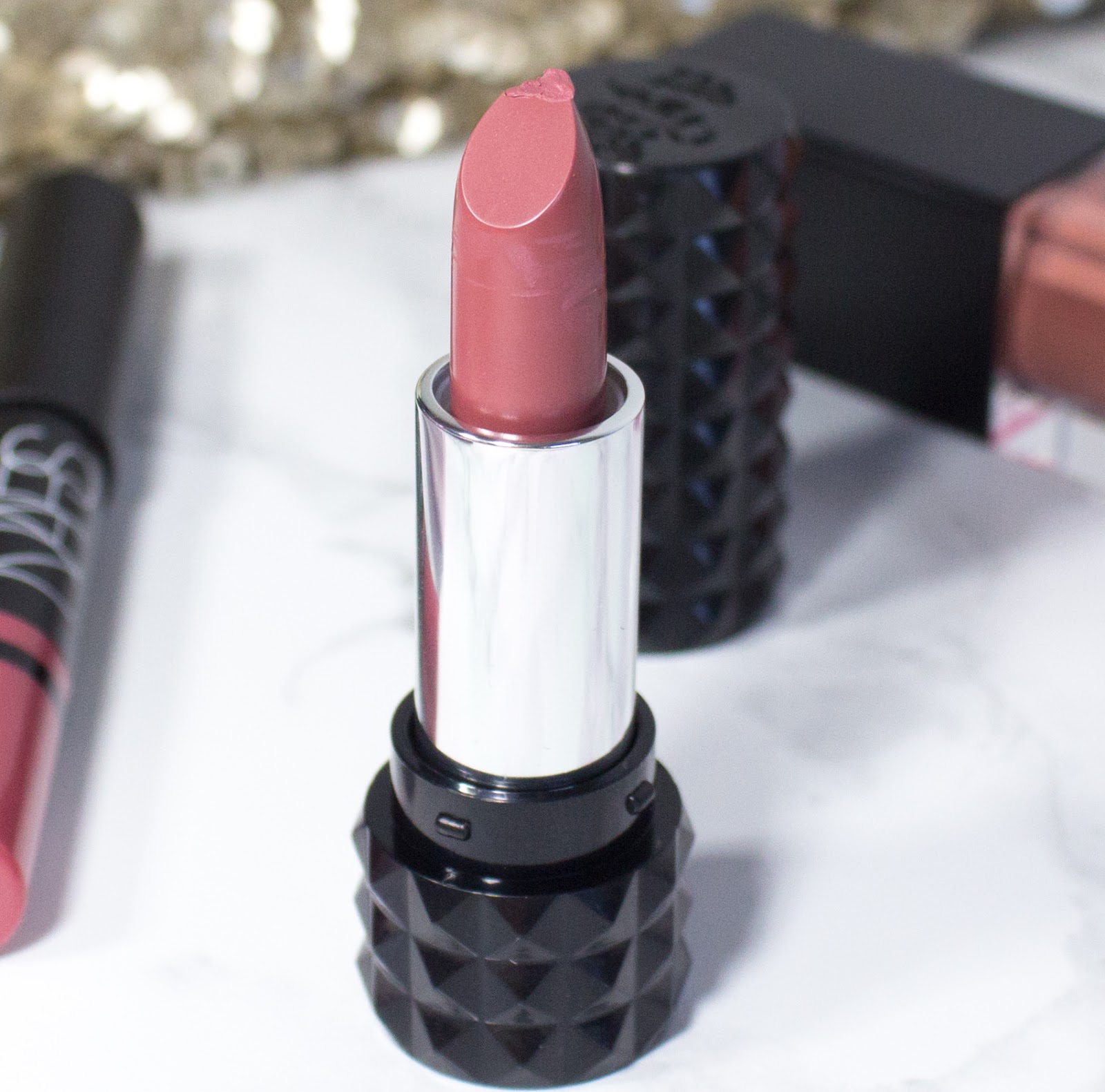 Kat Von D Studded Kiss Lipstick in Lovecraft - Swatch and Review - Portrait of