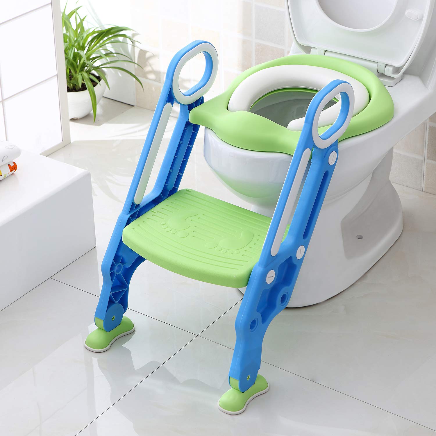 Bamny Potty Training Toilet Seat With Step Stool For Kids Bamny Potty Training Toilet Seat With