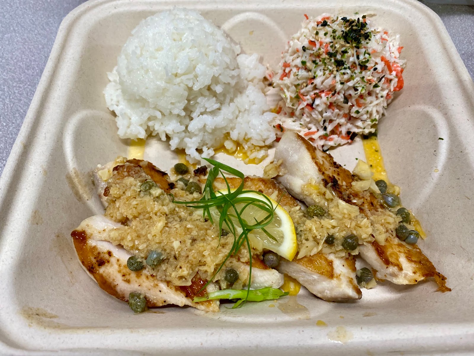 GREAT EATS HAWAII GUIEB CAFE MAHI MAHI WITH GARLIC CAPER BUTTER