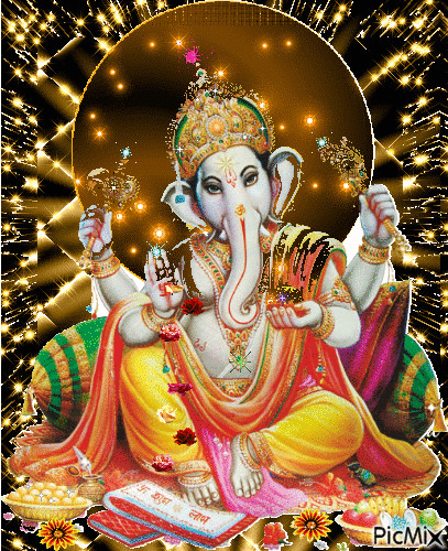 4 GIF pics of quot Lord Ganesha Maa Lakshmi