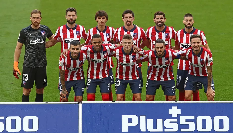 Le onze de l'Atlético de Madrid, le 27 septembre 2020