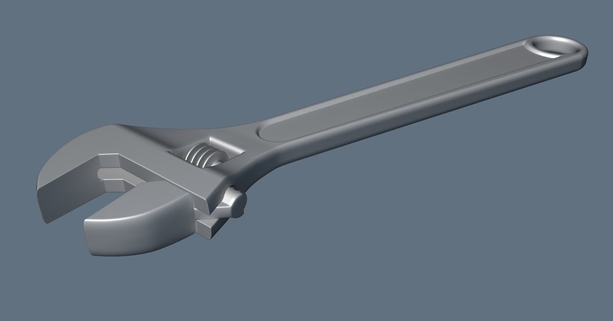 Adjustable Spanner Wrench Download free 3D cad models 5043