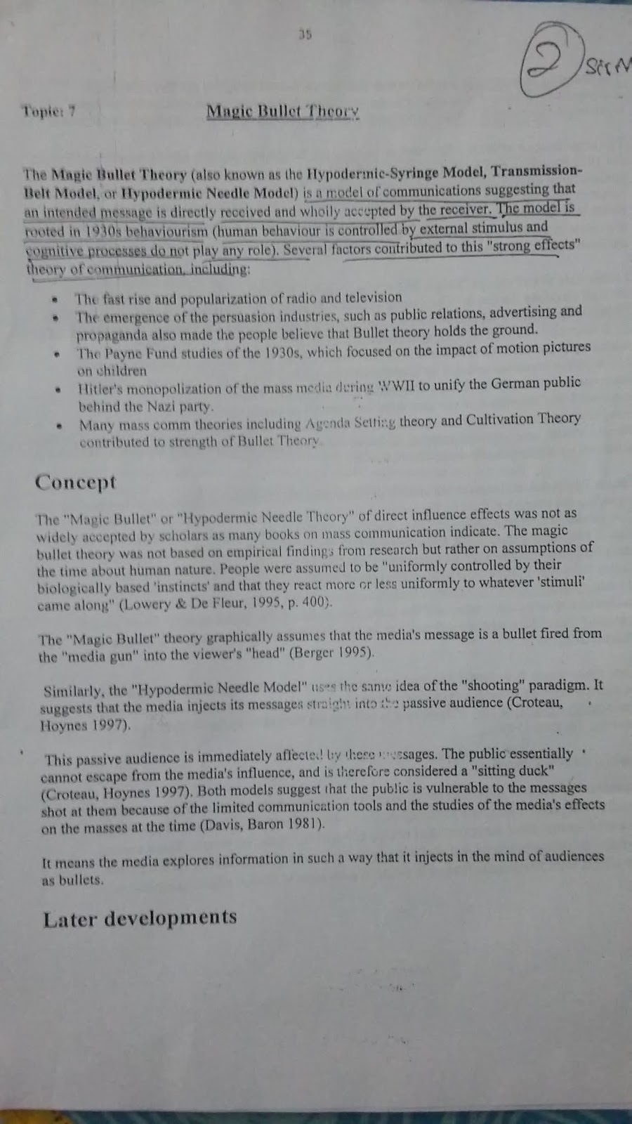 Mass Media and Communication blog for students The hypodermic needle