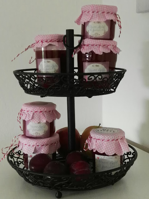 Fruchtige Pflaumen Apfel Marmelade