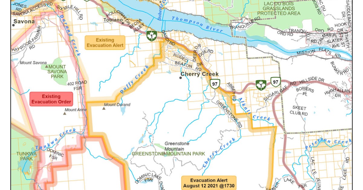 Lac Le Jeune Life In Our Community Evacuation orders and alerts in