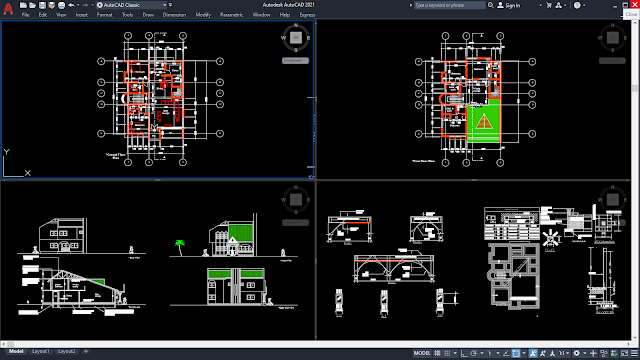 House Design 5 Bedrooms [DWG]