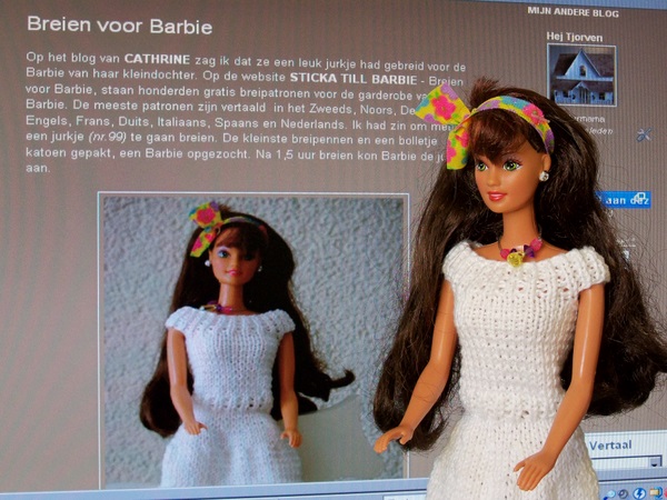 land Gevlekt Reflectie De tante van Tjorven: Breien voor Barbie