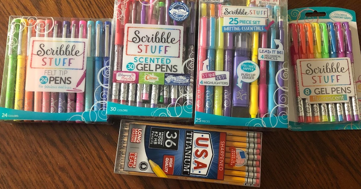 Back To School (or Home) USA Gold and USA Titanium and Scribble Stuff Felt  Tip Pens and Gel Pens - Amy & Aron's