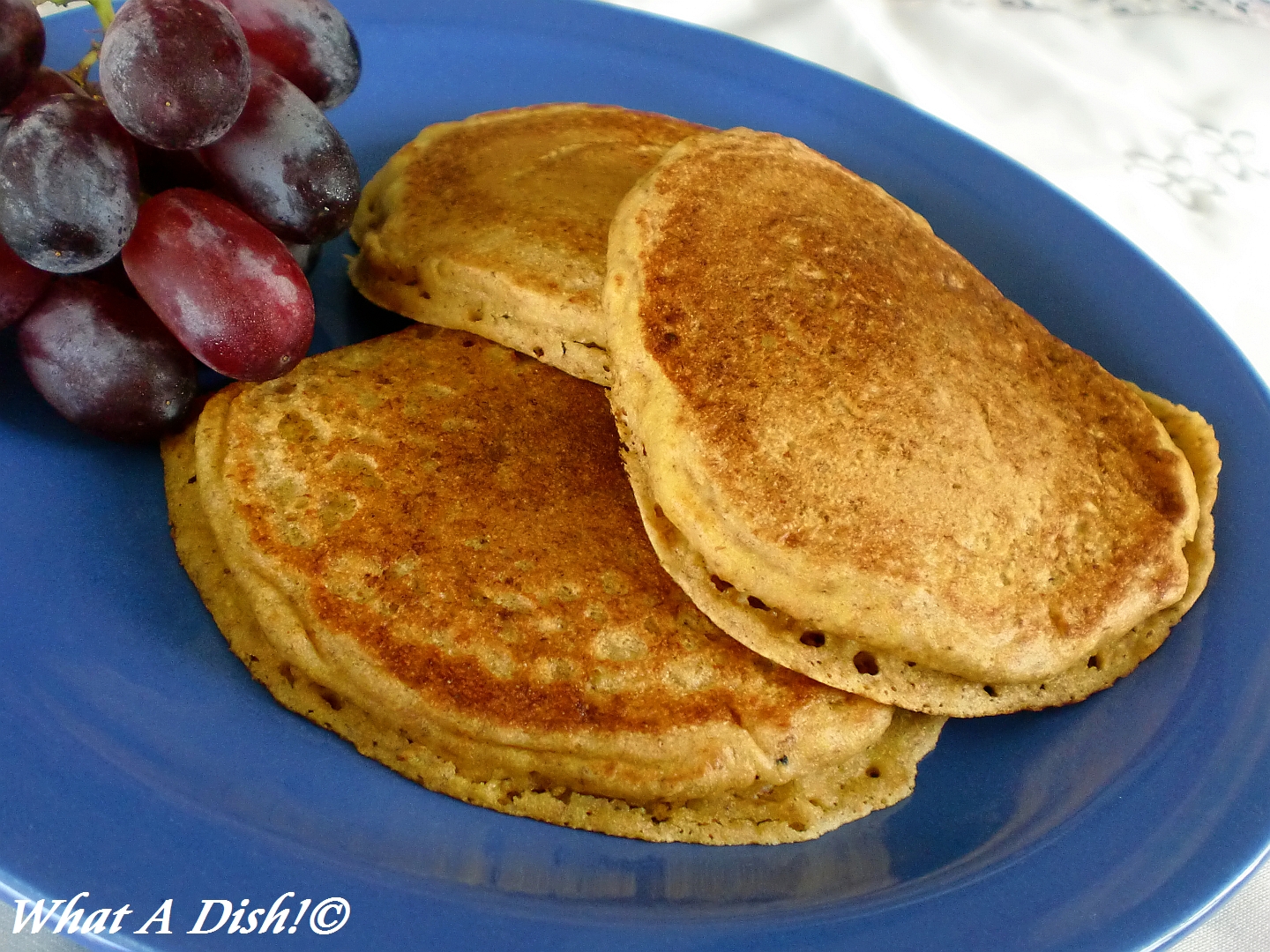 What A Dish!: Wheat Germ Whole Wheat Buttermilk Pancakes