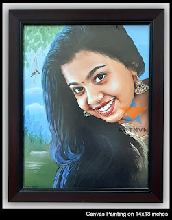 Top Best Professional Oil  Acrylic Canvas Portrait Photo Painting Artist in Hyderabad Telangana INDIA