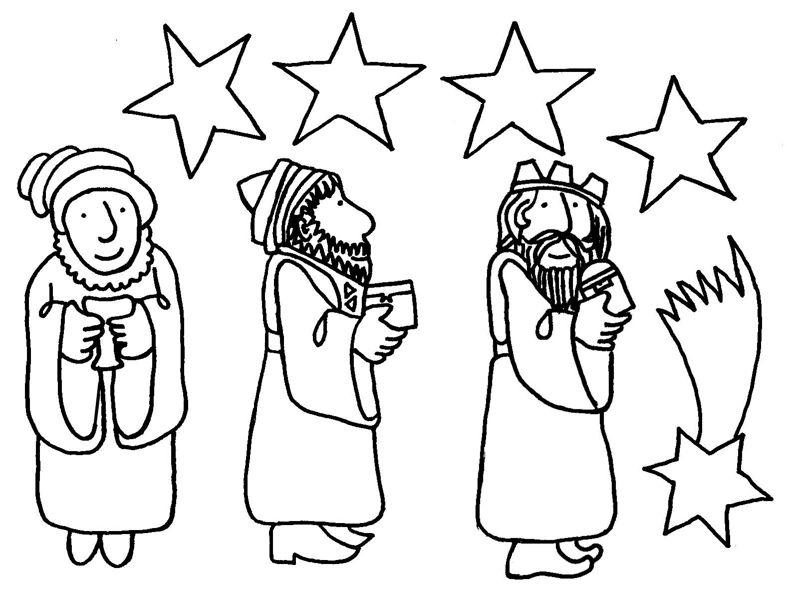 BAÚL DE NAVIDAD: Pesebre Infantil para colorear