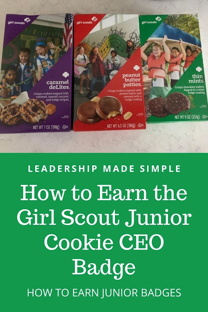 Use a goal chart to earn the Girl Scout Junior Cookie CEO Badge