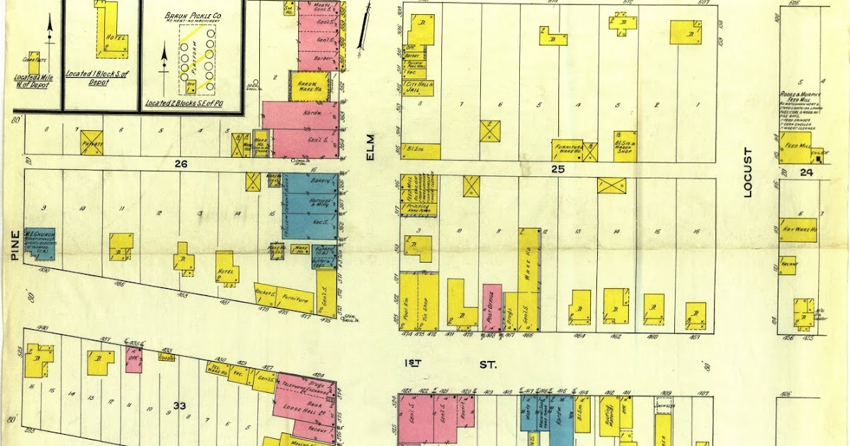 1915 Fire Map of Dixon
