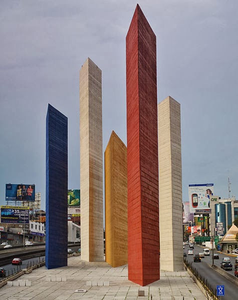 Obras de Barragán. Torres de Satélite Obras de Barragán. Torres de Satélite