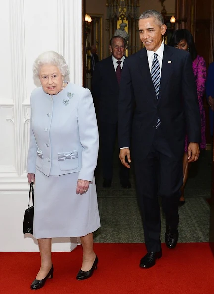 President Obama and his wife will have lunch with HM Queen Elizabeth II at Windsor Castle and dinner with Prince William and his wife Catherine, Duchess of Cambridge, Kate Middleton, tiara diamond earrings