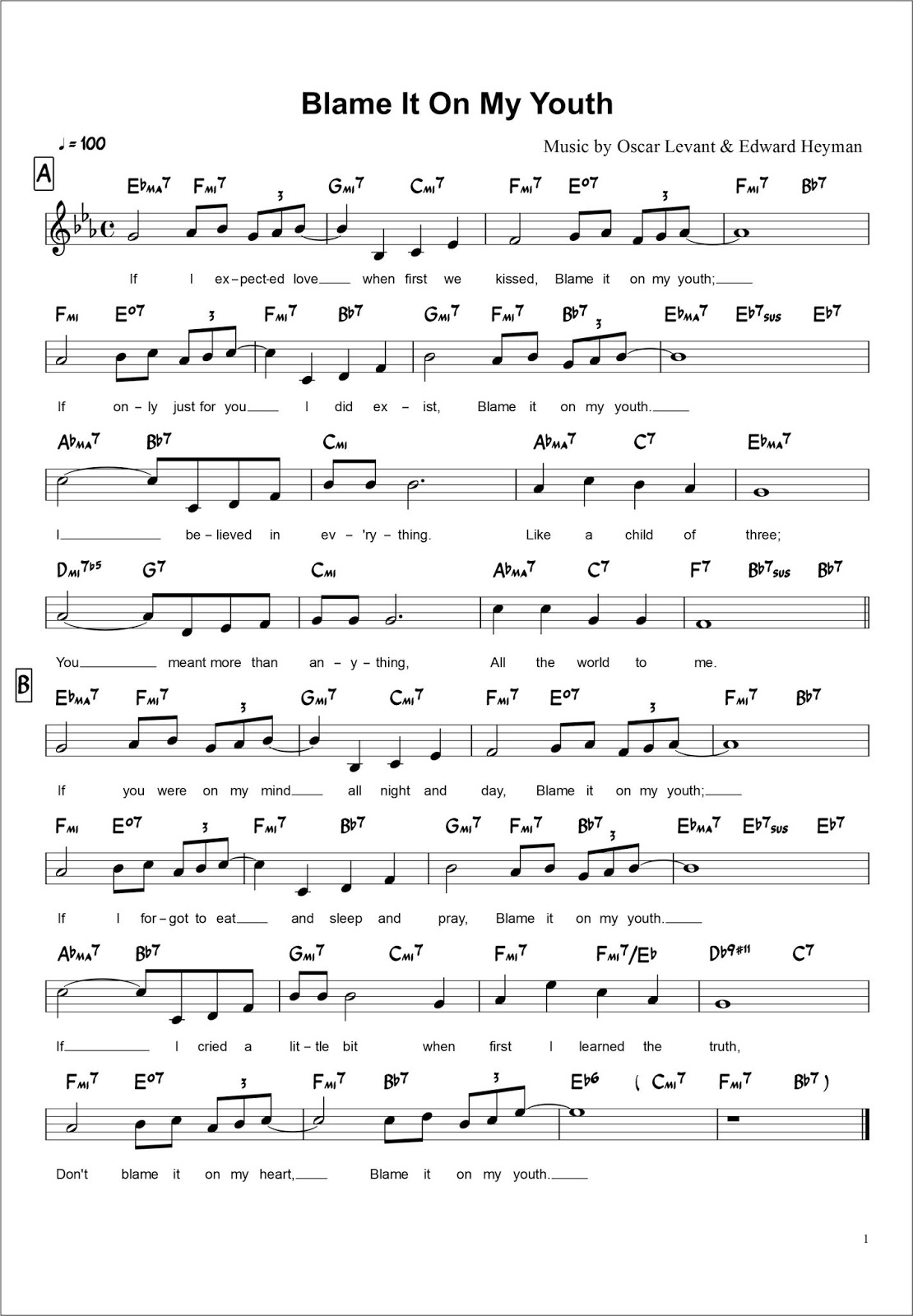 Chord Lagu Blame It On My Youth - SEPUTAR MUSIK