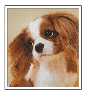 free cross stitch pattern: a dog