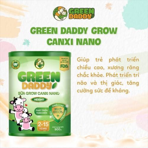 Sản Phẩm Dinh Dưỡng Công Thức Dành Cho Trẻ Từ 2-15 Tuổi Green Daddy Sữa Grow Canxi Nano 6 779e5de3 f3c6 4cad aeb5 ea8836e44f23