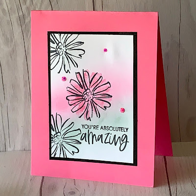 Polished Pink floral card idea using Color & Contour Bundle from Stampin' Up!