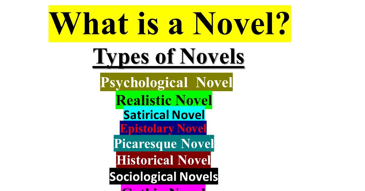 kinds of novels essay