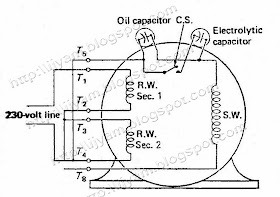 Electrical Control Circuit Schematic Diagram of Two-Value Capacitor