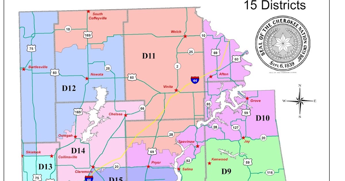 Cherokee Nation District Map