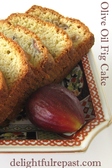 Olive Oil Fig Cake - Easy Loaf or Bundt Cake / www.delightfulrepast.com
