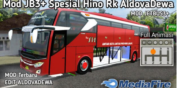 Mod Jb3+ SHD Hino Rk Bus Simulator Indonesia