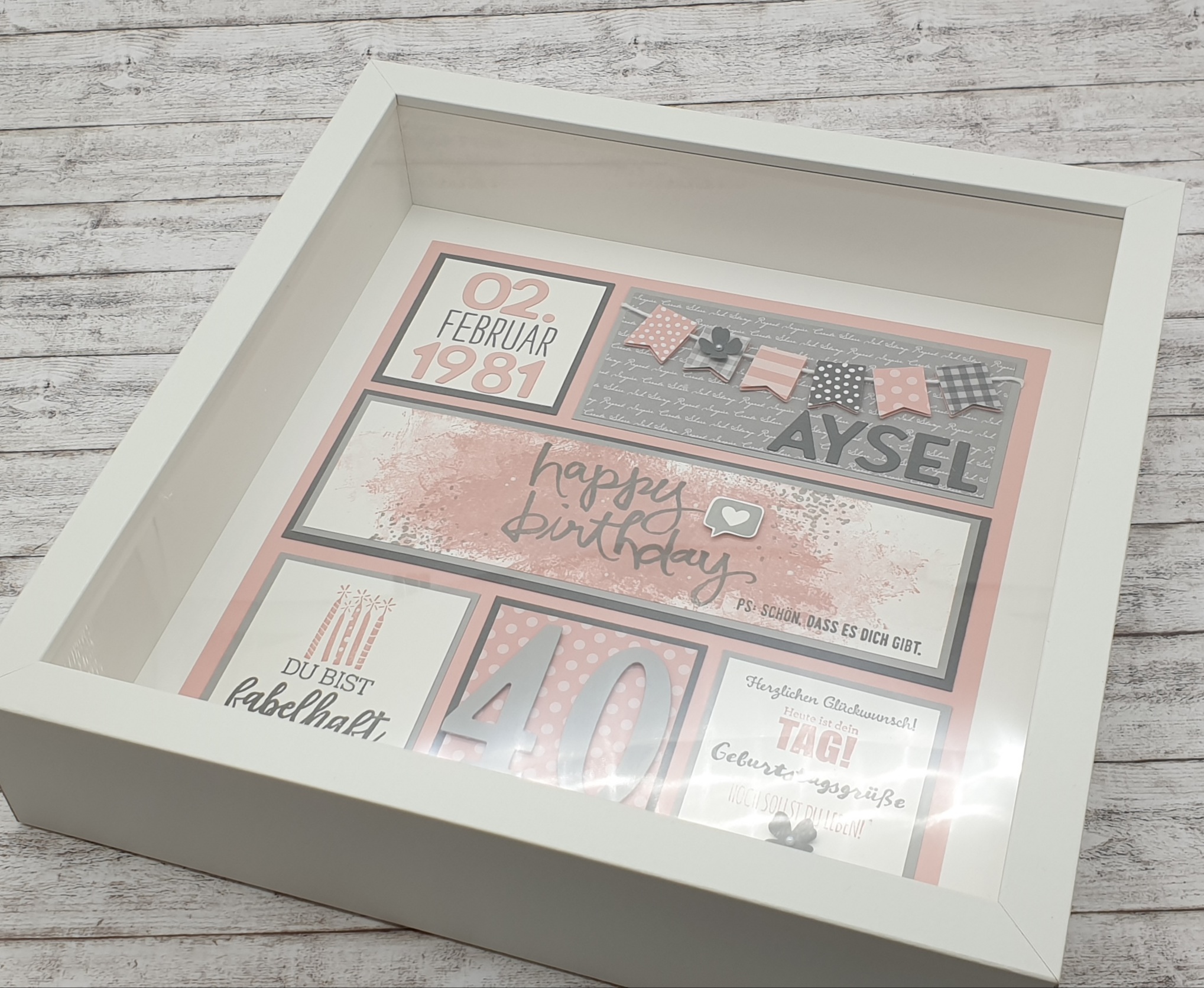 Das Bastelzimmer: Geburtstagsrahmen