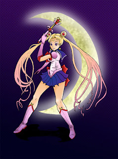 1ère version de Sailor Moon en couleur par Juju Gribouille
