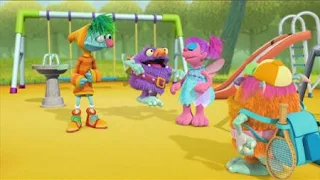 Abby’s Flying Fairy School Playground Troll, Abby Cadabby, Blögg, Gonnigan, Sesame Street Episode 4402 Don't Get Pushy season 44