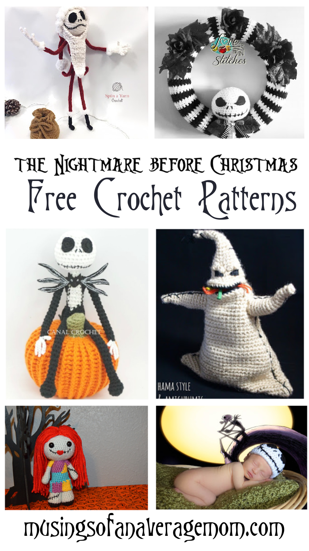 Musings of an Average Mom Free Nightmare Before Christmas Crochet Patterns