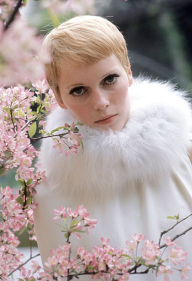 beautiful portrait photos mia farrow on set a beautiful portrait photos mia farrow on set a