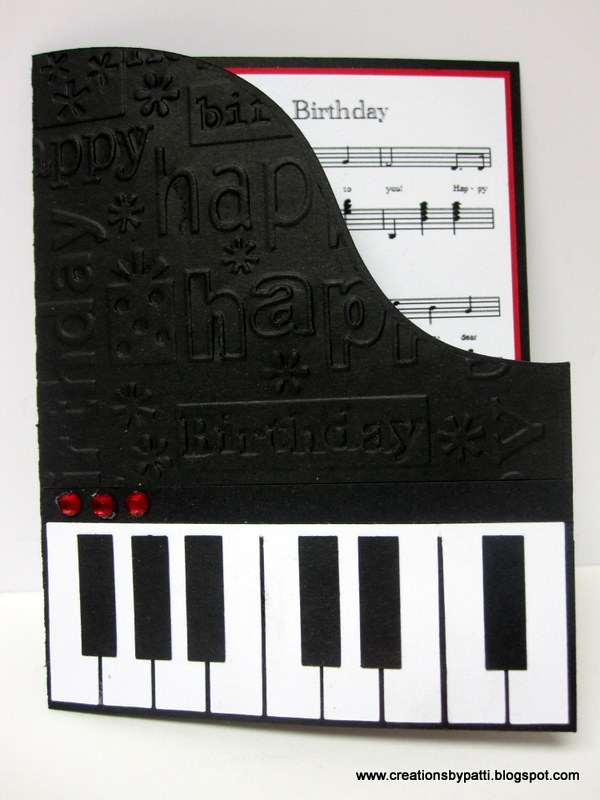Creations by Patti: Piano Birthday Card