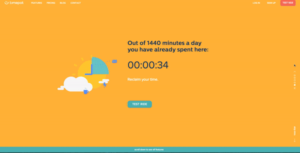 scrolling animation